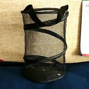 8" x 12" Collapsible Black Shower Caddy